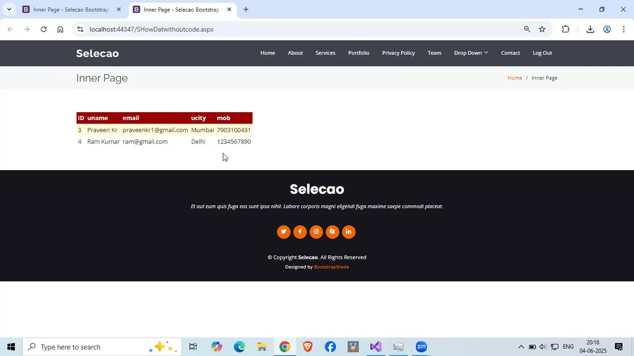 Show Data Without Writing Code in Asp Dot net C Sharp