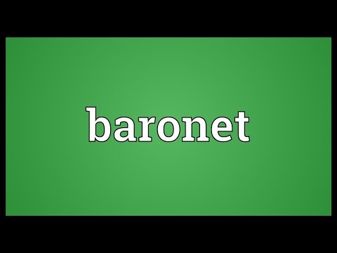 Vídeo: O baronete é um dicionário?