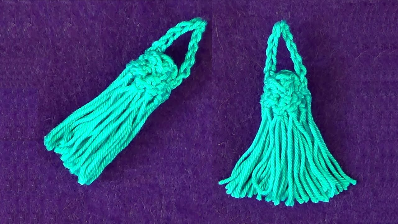 Кисточка, связанная на вилке - YouTube