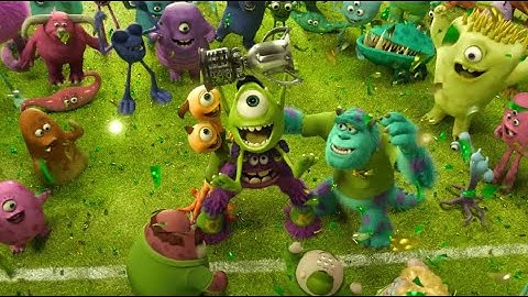 Scare game final challenge scene (Monsters University 2013)