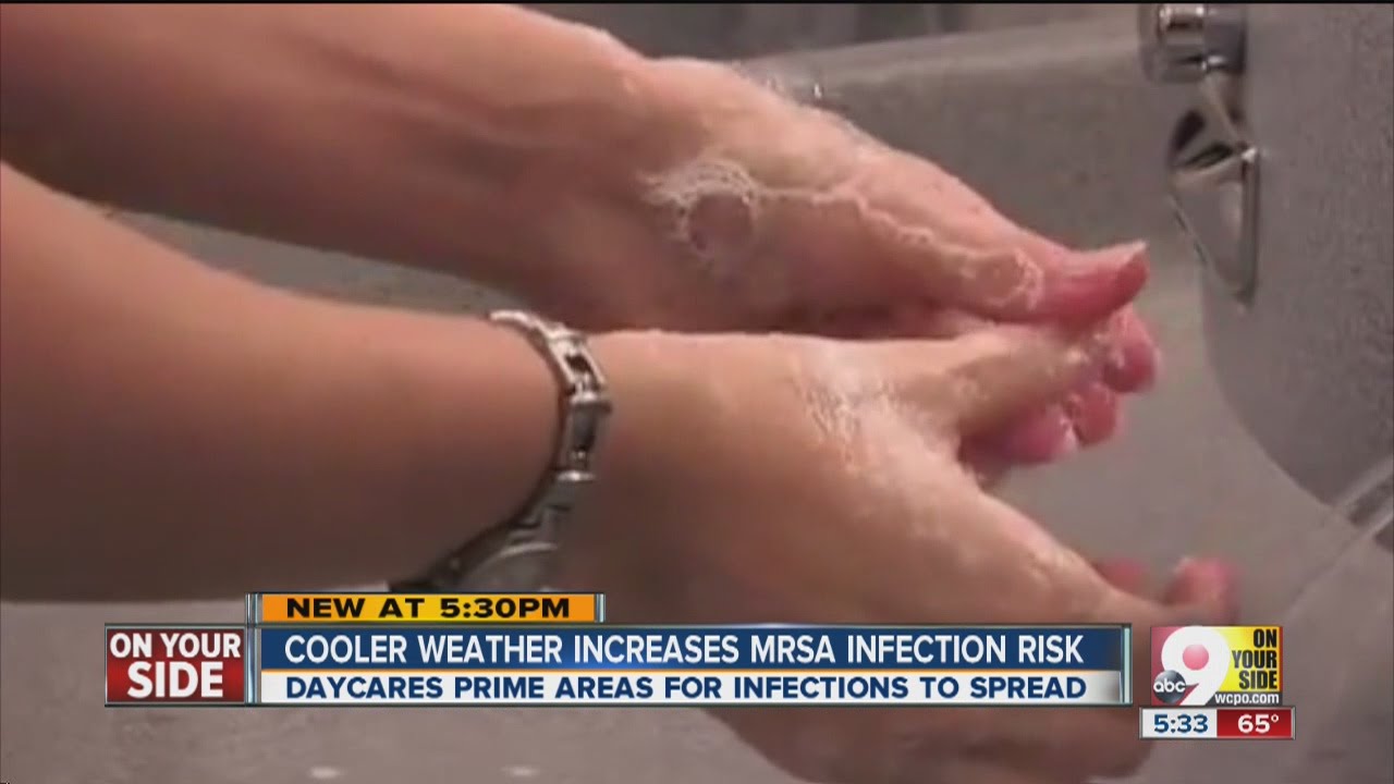 Cooler weather means increased risk for MRSA infection