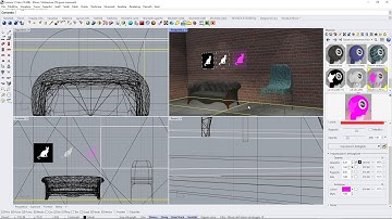 RHINO 7 Videocourse - 17 - Textures, Mapping, Diffuse, Bump, Normal, Roughness, Glossiness, Emission