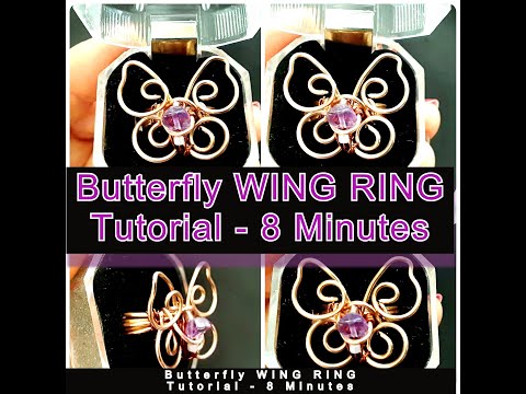 Easy to make Butterfly Wing/Ring Tutorial/ 6 Minute Butterfly ring/DIY Wing Ring/DIY Butterfly ring