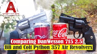 Colt Python vs. Dan Wesson 2.5 Inch 715 - Airgun Showdown