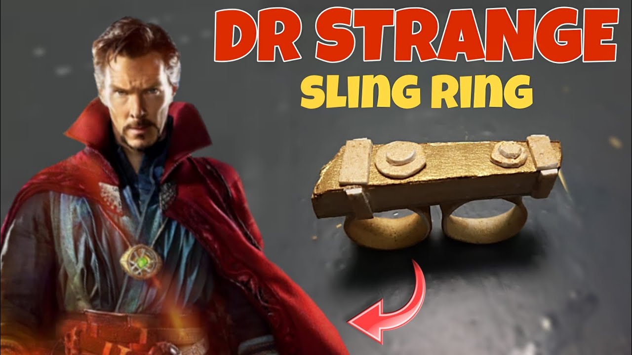 Amazon.com: 2Pack Doctor Strange Sling Cosplay Ring Props Magic Punk Power  Ring With Necklace : Toys & Games