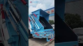 HOWO 4x2 5CBM Garbage Compactor Truck Mounted Knuckle Crane for Precision Lifting Garbage Bins