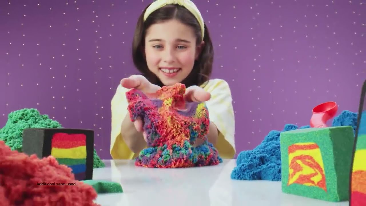 Набор песка для детского творчества - Kinetic Sand & Kinetic Rock Мегафабрика