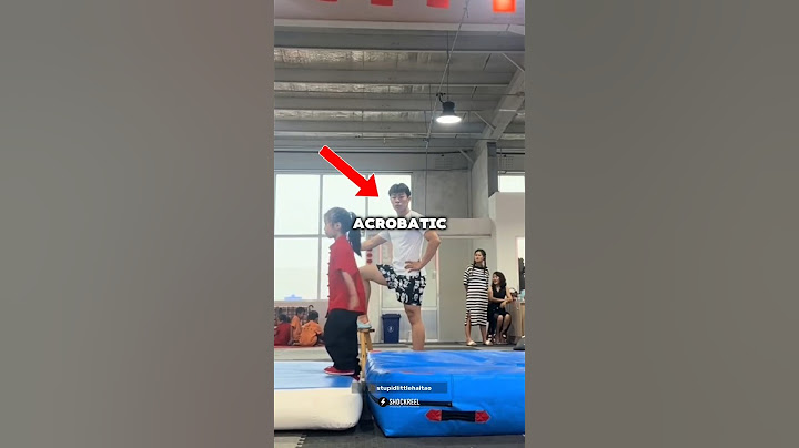 His face says it all 😂 Acrobat coach tries to stay calm... #shorts