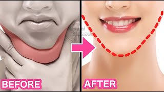 Only 4 Mins!! REDUCE DOUBLE CHIN + FACE FAT +NECK FAT with Face Exercise | No Talking