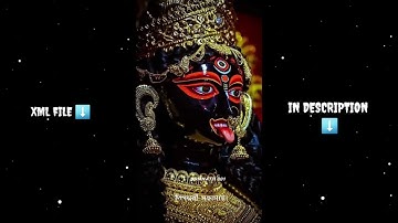 Kali Pujo New Bengali Song Status Video | Alight Motion Video Editing XML FILE LINK IN DESCRIPTION
