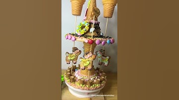 Handmade electronic amusement park cookies- Ride 3: Merry go round (version 1)