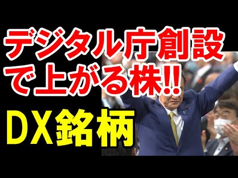 デジタル庁創設にテーマ関連するデジタルトランスフォーメーション銘柄を狙え｜株ニュース