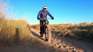 Surly Puglander Fatbike; little footprint on dunes Jan 2022