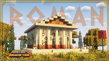 🔨 How to build a Roman temple | Minecraft tutorial w/Dawn of Time mod