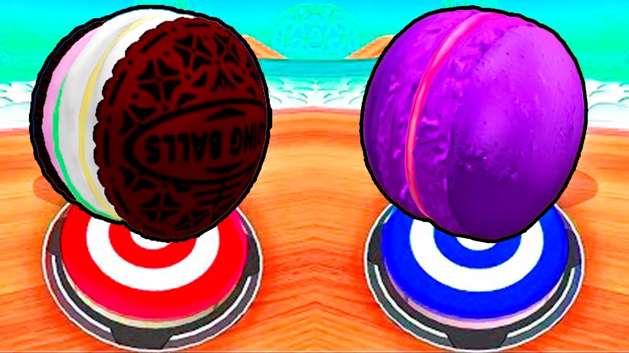 Macaron Ball vs Oreo Ball: Which Sweet Ball Will Finish 8 Levels First in Going Balls? Race 1060