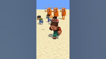 Mikey & and  JJ Running Away From Zombie Army! #minecraft #viral #shorts