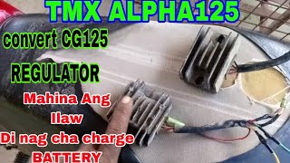 PAANO MALAMAN KUNG SIRA NA ANG REGULATOR AT STATOR HONDA TMX125 ALPHA