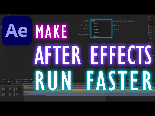 TOP 5 Ways to Speed Up Adobe After Effects