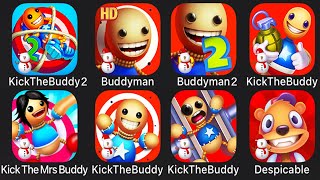 Kick the Buddy 2023 vs Buddyman Kick 2 vs Kick the Buddy Forever vs Despicable Bear Android Gameplay