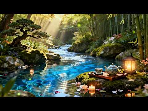Most Relaxing Riverside Forest Sounds 🌿 Soft Piano Music for Deep Calm