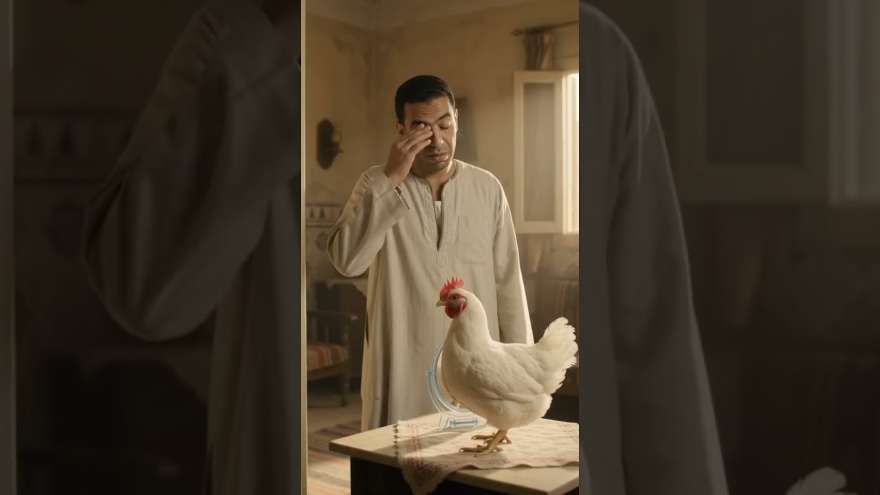 الفرخة هتفضحني 😂🐔#كوميديا #ضحك #مصري #فرخة #حيوانات #شورتس