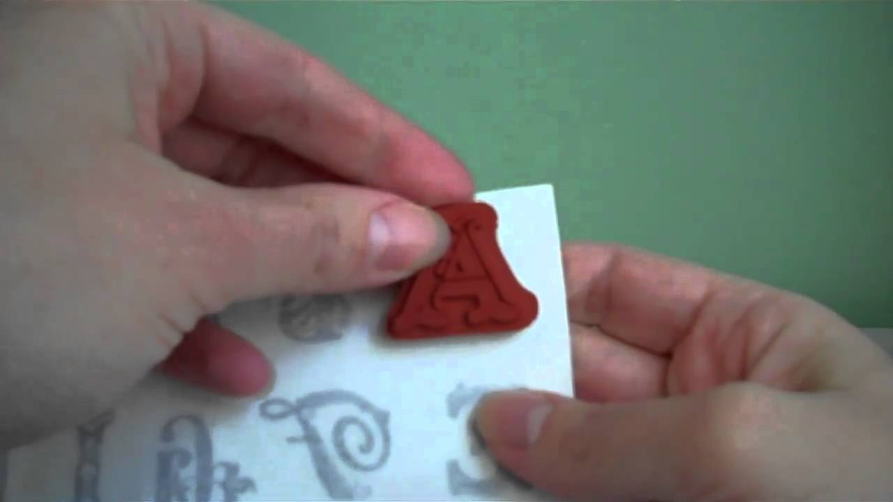 how to assemble Stampin' Up! clear mount stamps YouTube