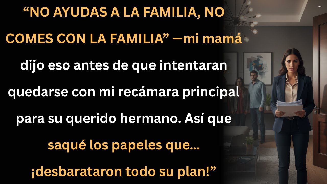 Mi familia quiso robar mi recámara, pero mis papeles destruyeron todo su plan.