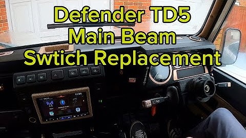 How to replace an Indicator Stalk Main Beam Light Switch in a Land Rover Defender TD5