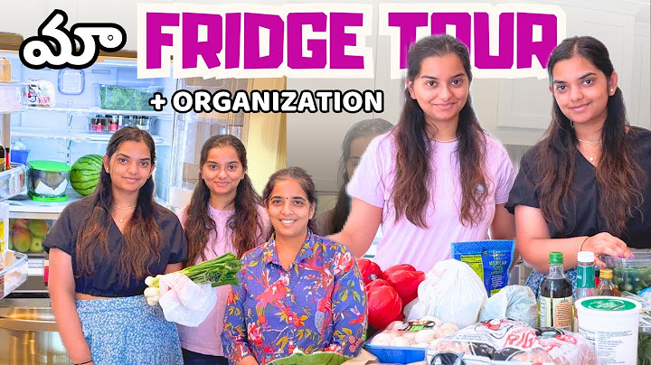 maa new fridge tour: kitchen organizing with us || Telugu Family Vlogs in USA || English Subs || A&C