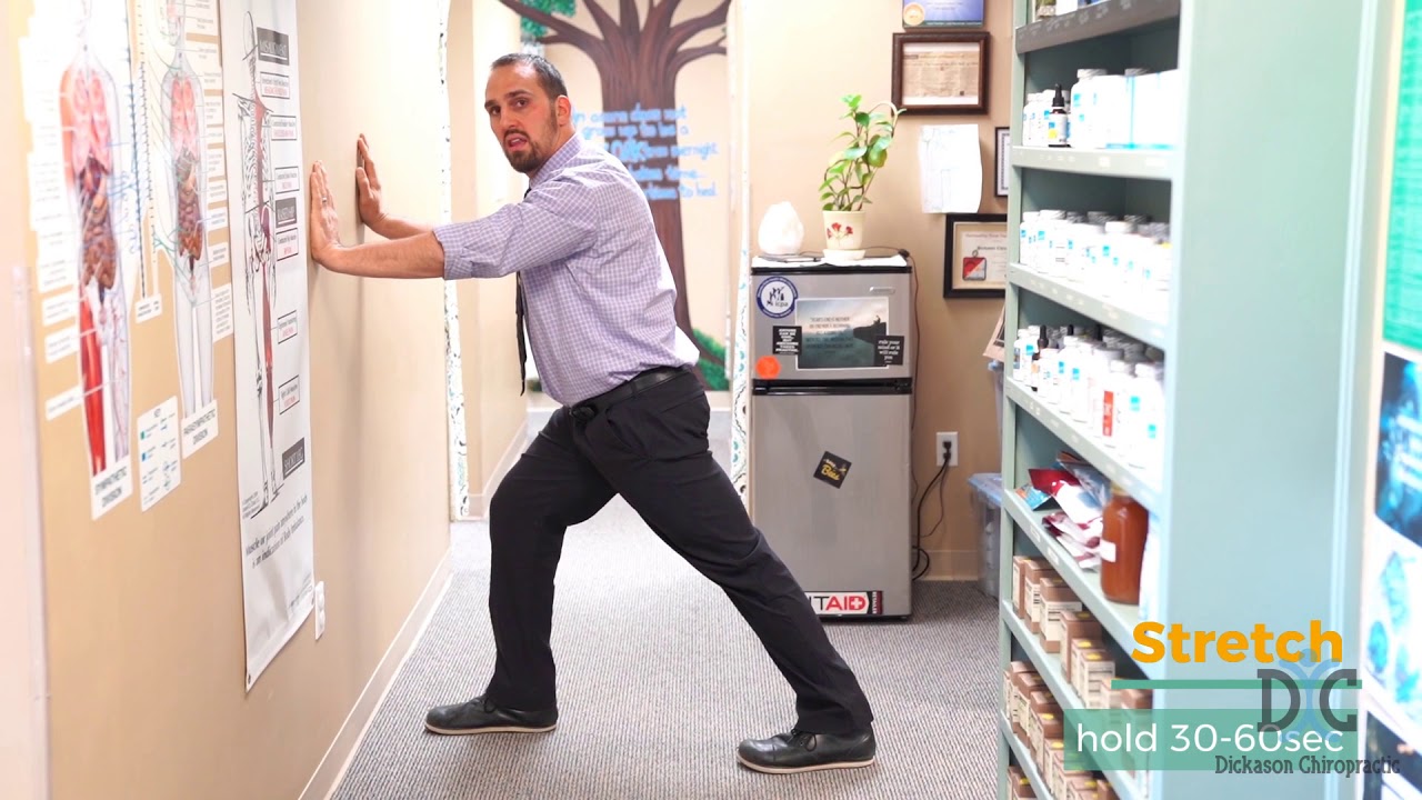 How to stretch your Soleus muscle. Dr. Dickason with Dickason Chiropractic in Castle Rock