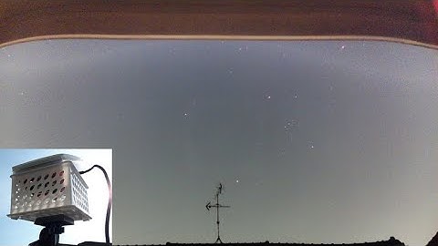 Night sky timelapse with Raspberry Pi + V3 camera. (First light)