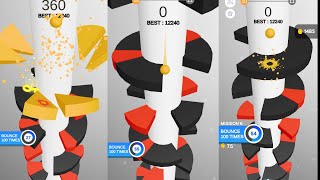 Satisfying Gameplay 2023 - Helix Jump - ASMR GAMEPLAY (Level Up Falling Ball) screenshot 4