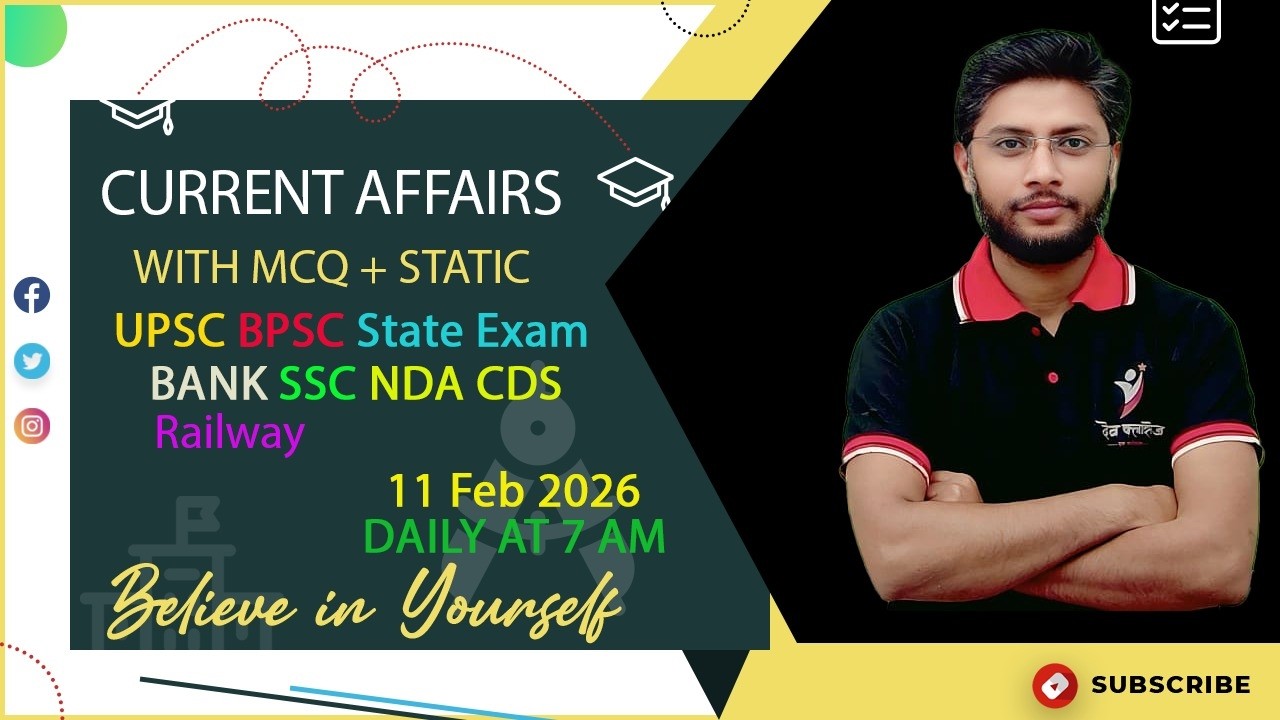 11-12 February 2026 | Daily Current Affairs | Current Affairs Today | Current News |