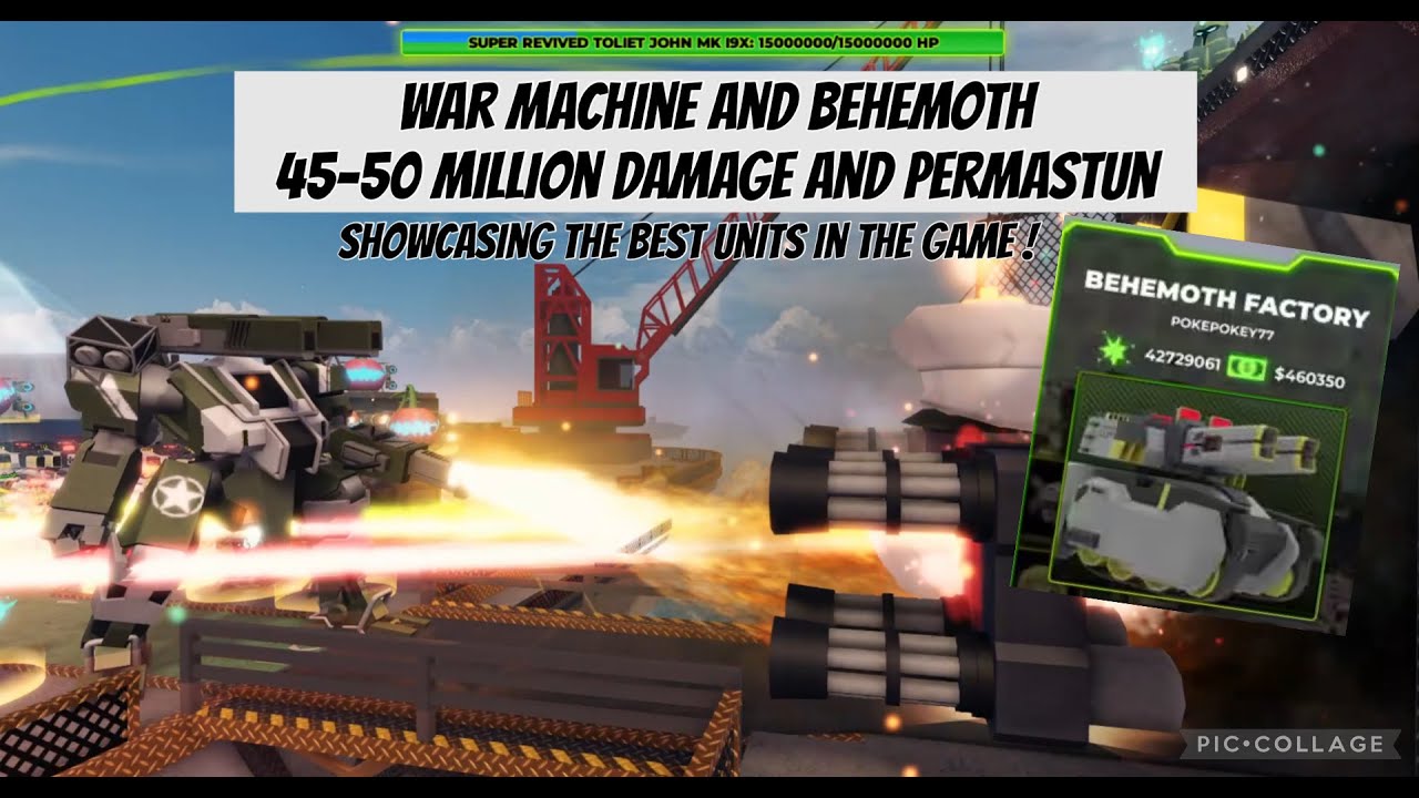 TDX ROBLOX War Machine And Behemoth Showcase 50M Damage And tdx-roblox-war-machine-and-behemoth-showcase-50m-damage-and