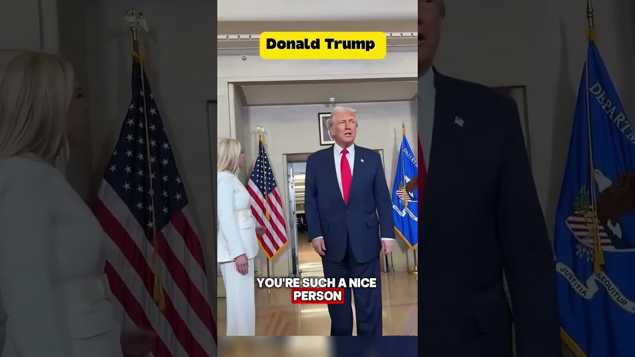 Hilarious! Trump And Pam Bondi Walking Together