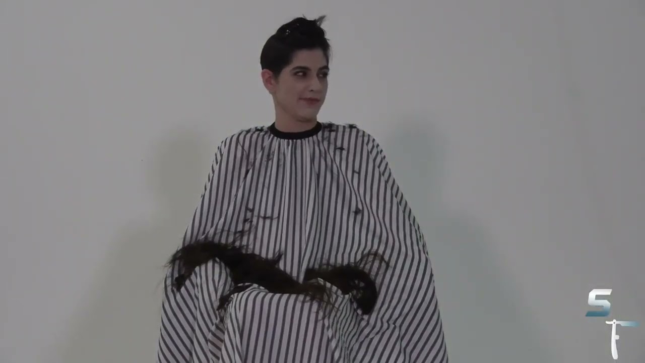 Serena long to bob undercut,  | forced headshave haircut and eye brow|crying haircut part 1