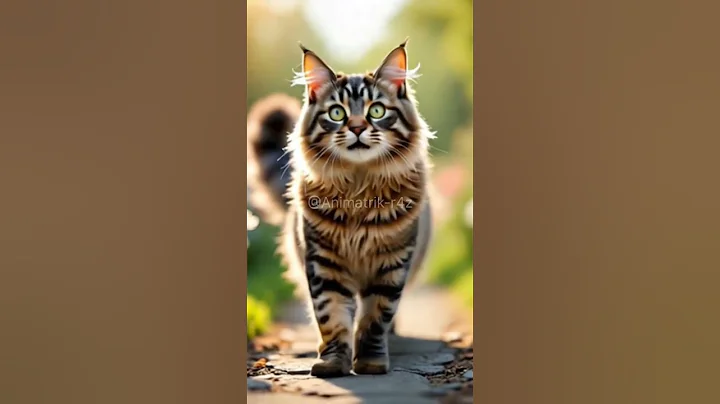 Video 10262461: coon cat meowing maine, maine coon cat walking, adorable maine coon cat