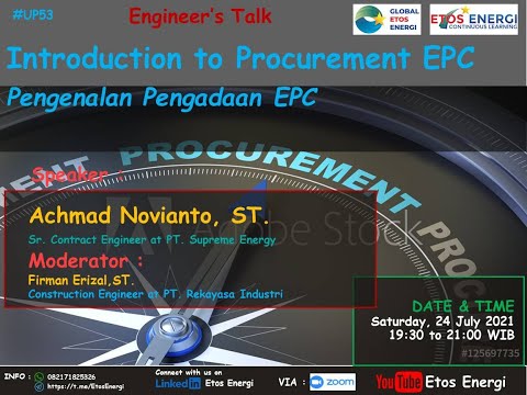 Introduction to Procurement EPC - Contract Engineer by Achmad Novianto