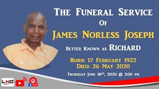 Full THE FUNERAL SERVICE OF JAMES NORLESS JOSEPH Update