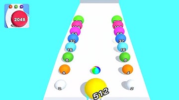 Ball Run 2048 Real Merge ! All Levels Gameplay (219-233) android,ios