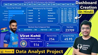 Power BI VIRAT KOHLI PERFORMANCE Full Project | Data Analyst | Lecture by Nishant Bhaiya @theiScale