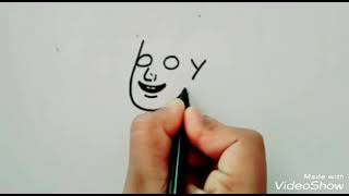 How To Draw A Boy From Word Boy Wordtoons