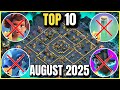 AUGUST 2025 TOP 10 BASES Th17 WAR Base Link ! NEW Anti ROOT RIDER Th17 Base ! TH17 BASE LAYOUT