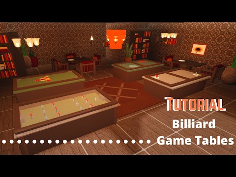 Bloxburg Billiard Game Tables Tutorial Youtube - air hockey tutorial roblox bloxburg youtube