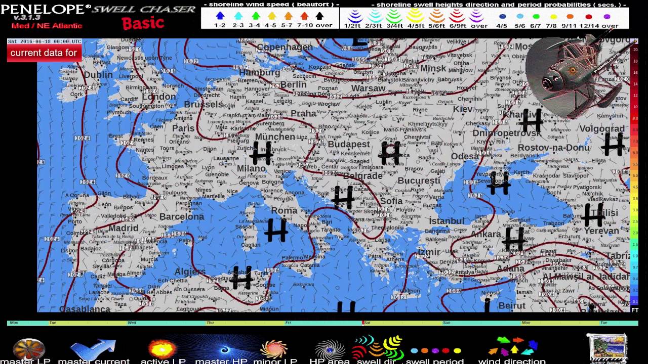 Penelope Swell Chaser - Surf Forecast Mediterranean - NE Atlantic