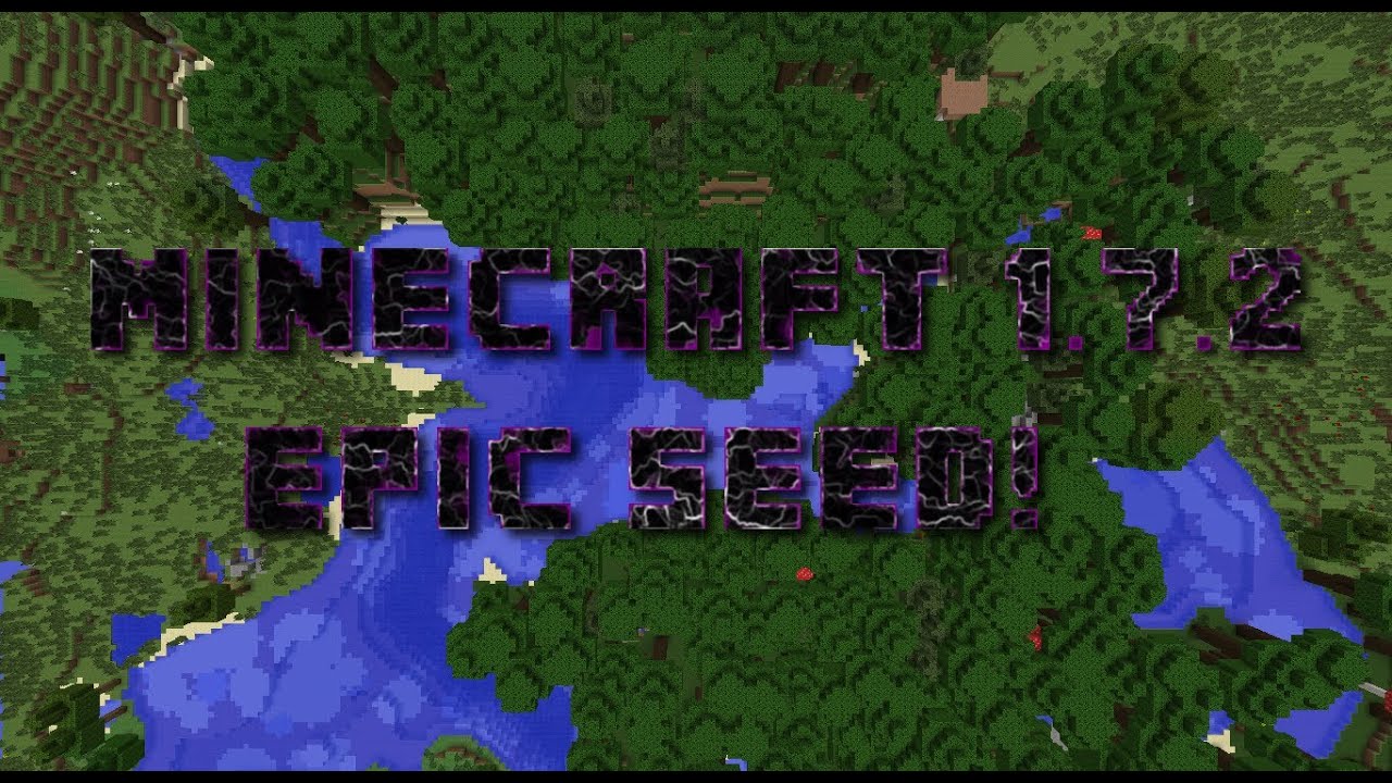 Minecraft 1 8 8 Epic Seed Massive Roofed Forest Biome Island With Ravine Youtube