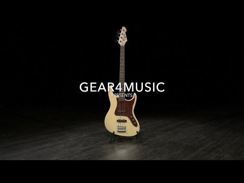 Louisiana Bass Guitar by Gear4music, Ivory | Gear4music demo