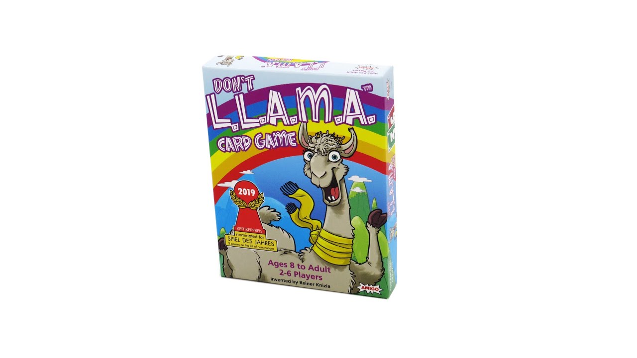 AMIGO Don't LLAMA Llama-Themed Family Card Game, Nominated for The Spiel  Des Jahres (Game of The Year)