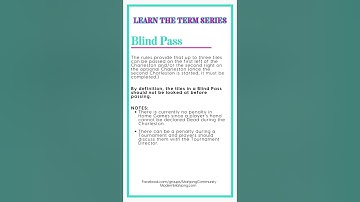 Mah Jongg: Blind Pass - National Mah Jongg League Rule Play - Learn the Term Series