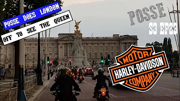 Harley Davidson riders go to see the Queen